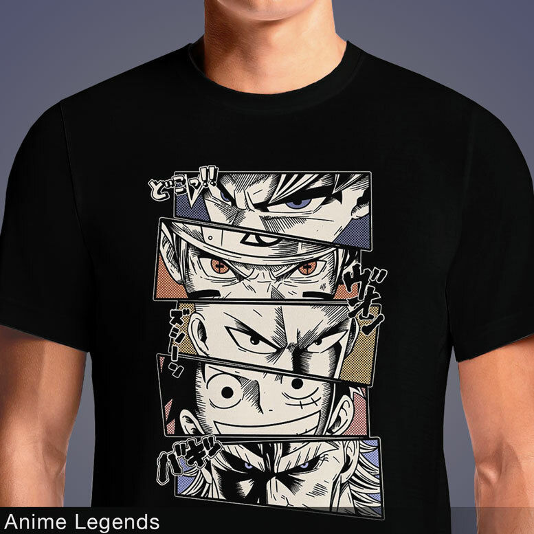 Anime Legends - Goku Naruto Saitama Luffy T-Shirt OSOM.in