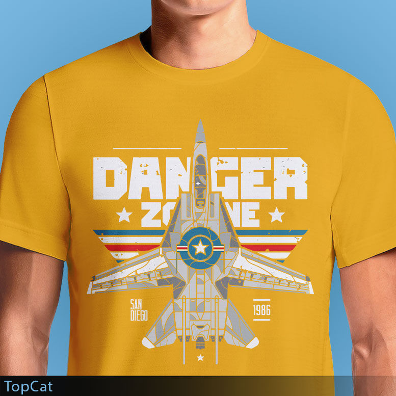 Thumbnail: TopCat Top Gun Movie Danger Zone 1986 Vintage T-Shirt - Inkn.in India