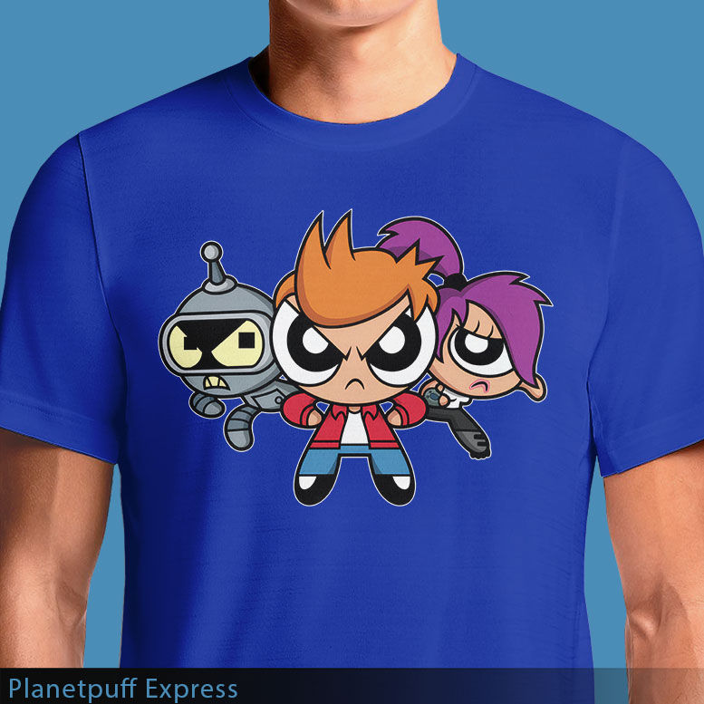 Thumbnail: Planetpuff Express T-Shirt – Futurama x Powerpuff Mashup Tee OSOM