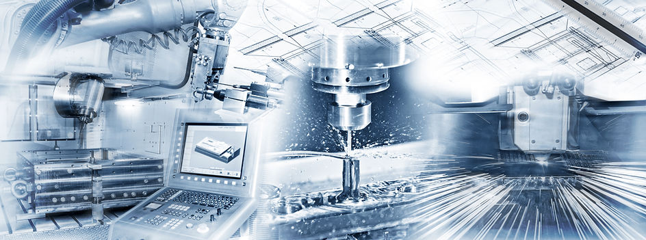 Production with CNC machine, drilling and welding and construction drawing in industrial o