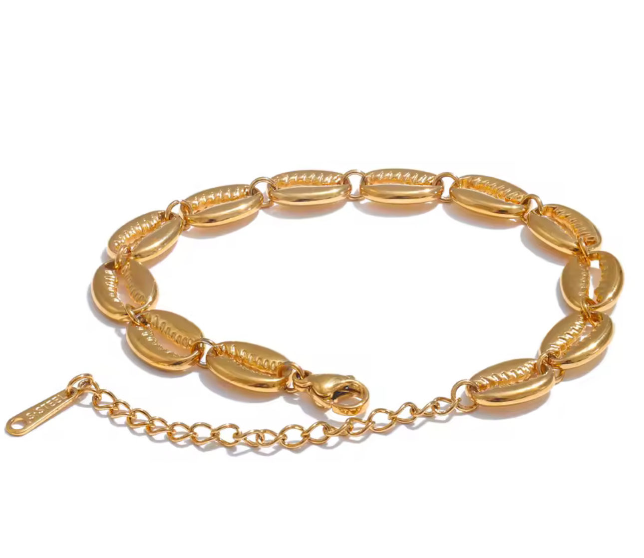 Stainless Steel Gold Shell Bracelets