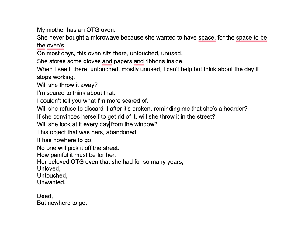 The script for the comic