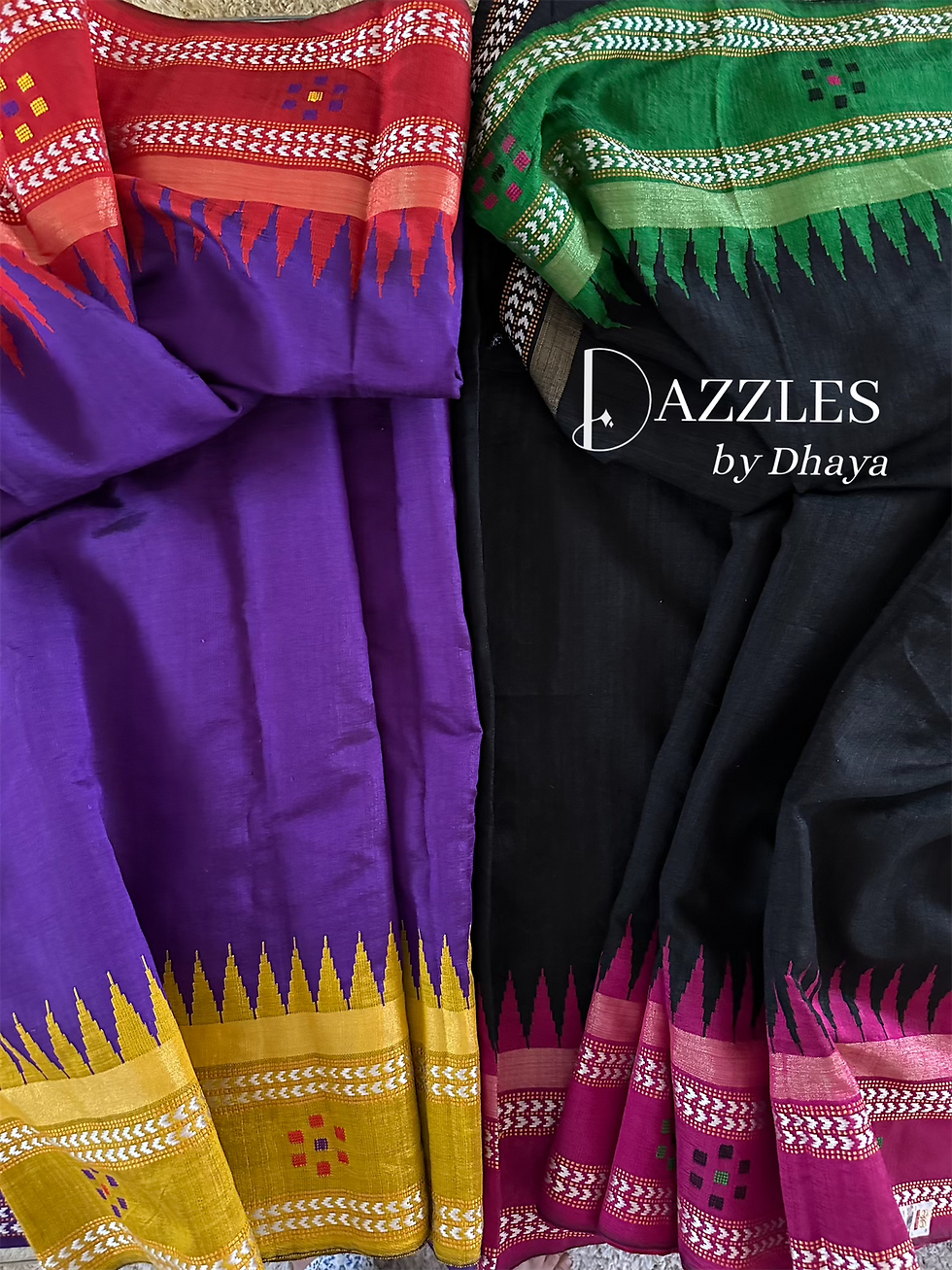 Thumbnail: 36-42| Pure Raw Silk + Vidarbha border