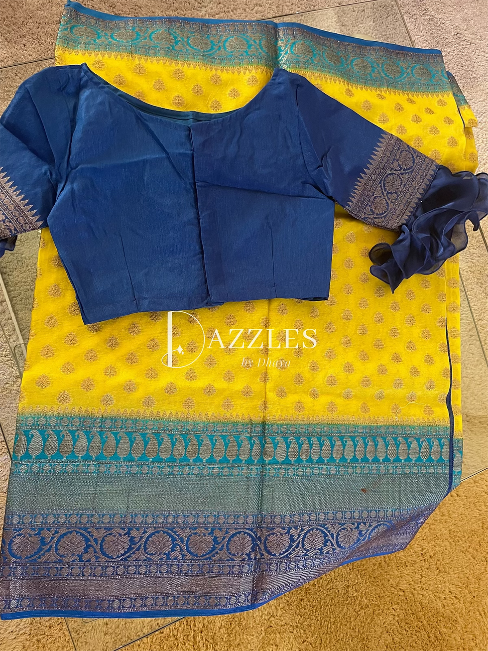Thumbnail: 36-40| Banarasi Semi Georgette + Antique Zari 