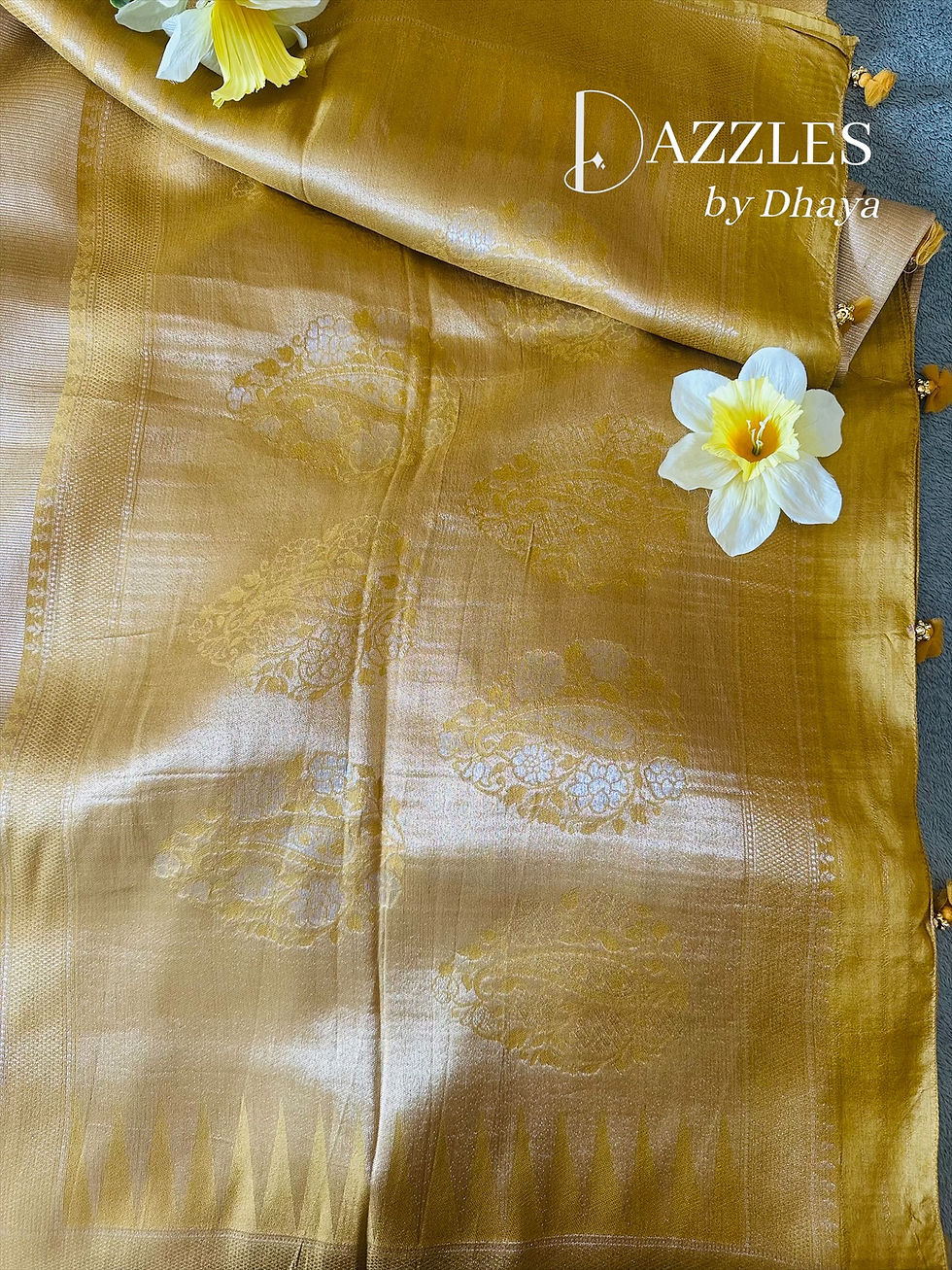 Thumbnail: 38-44| Banarasi Tissue Silk + Kanchi-style border