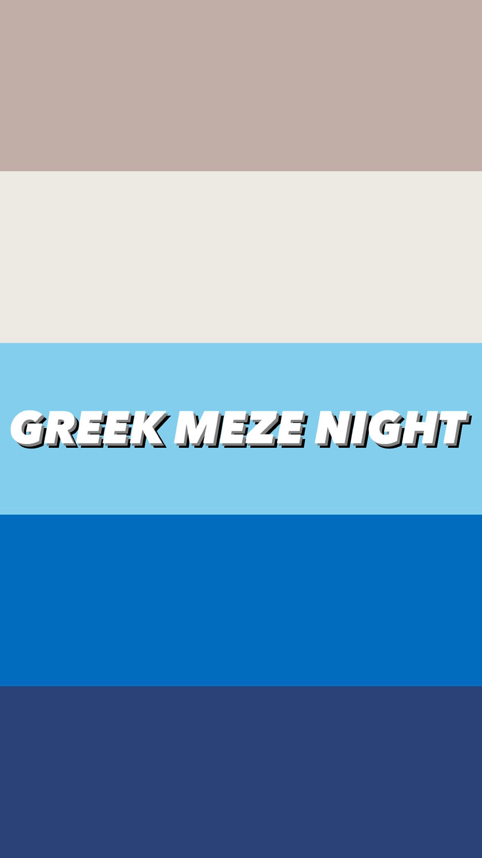 greek meze night w/greek spot
