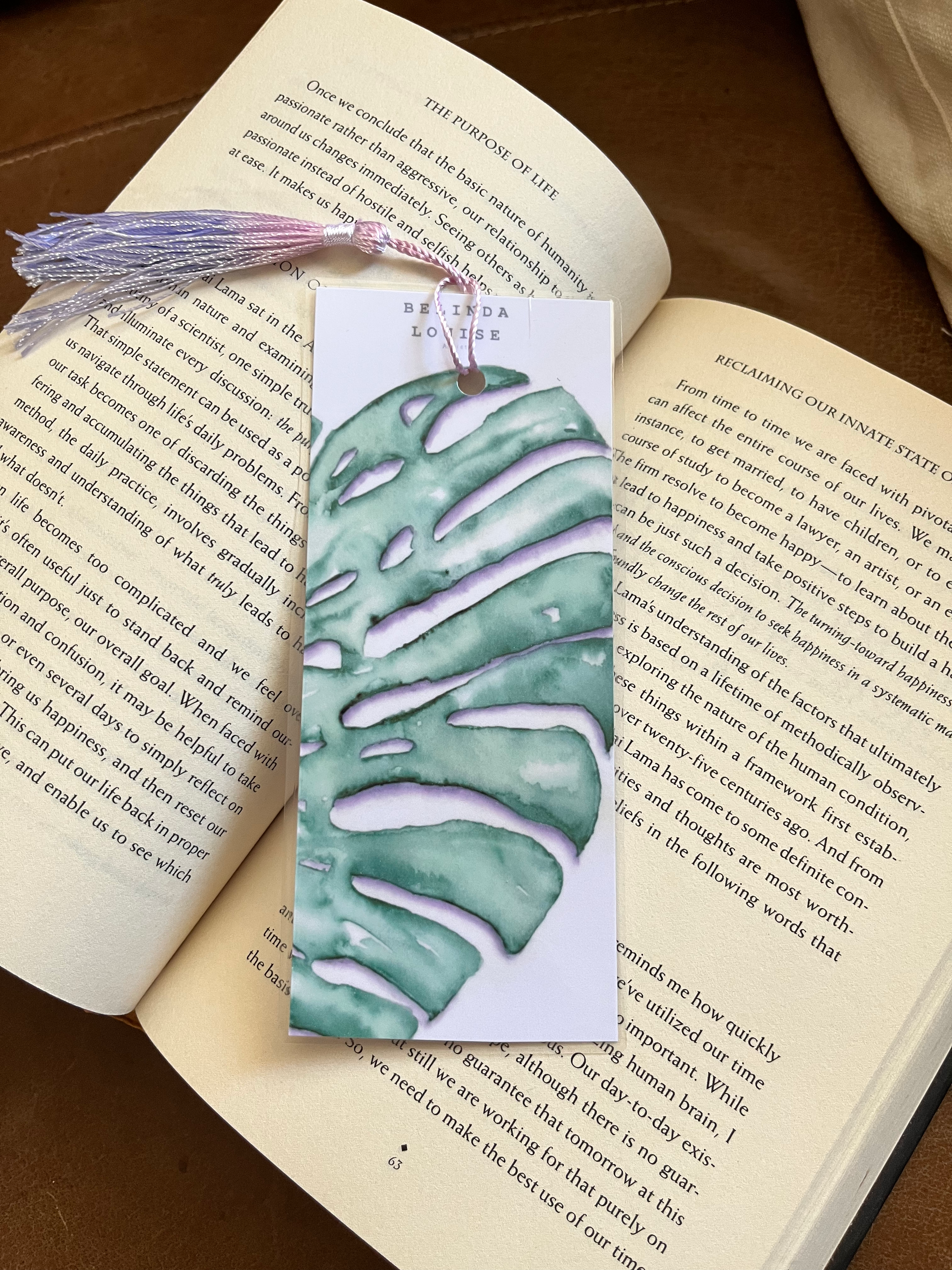 Monstera bookmark