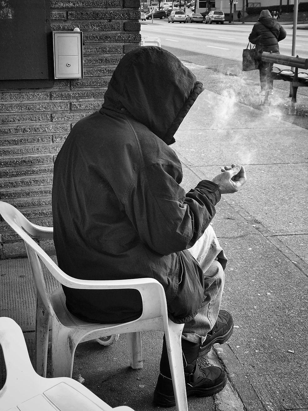Old Man Smoking