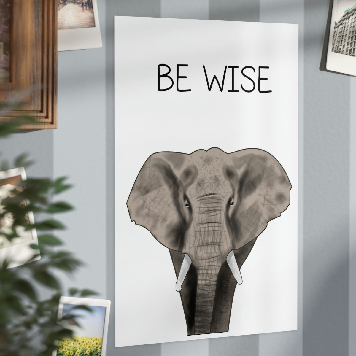 Adorable animal posters for children - BE BRAVE