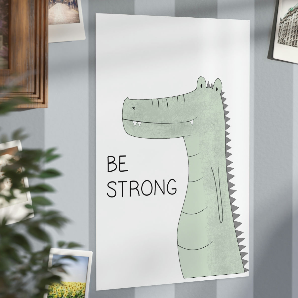 Adorable animal posters for children - BE STRONG