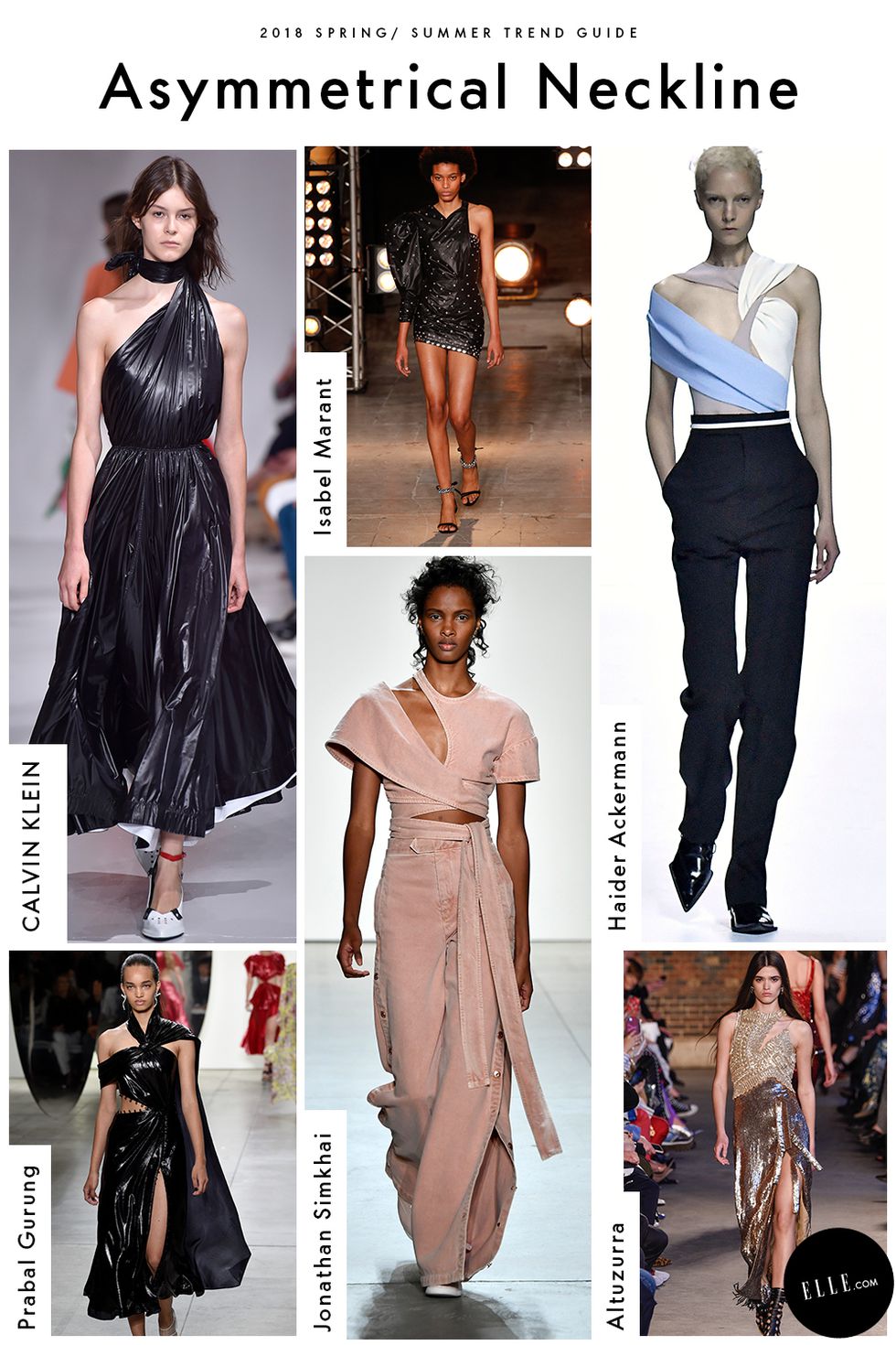Asymmetrical Necklines