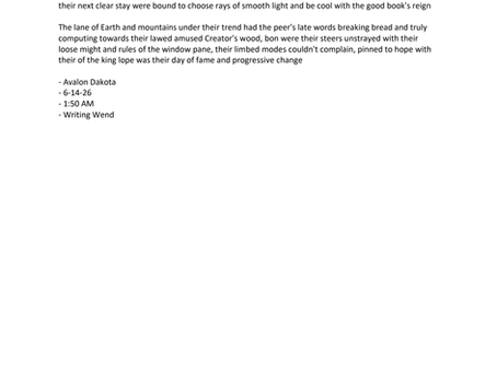 Writing Wend
