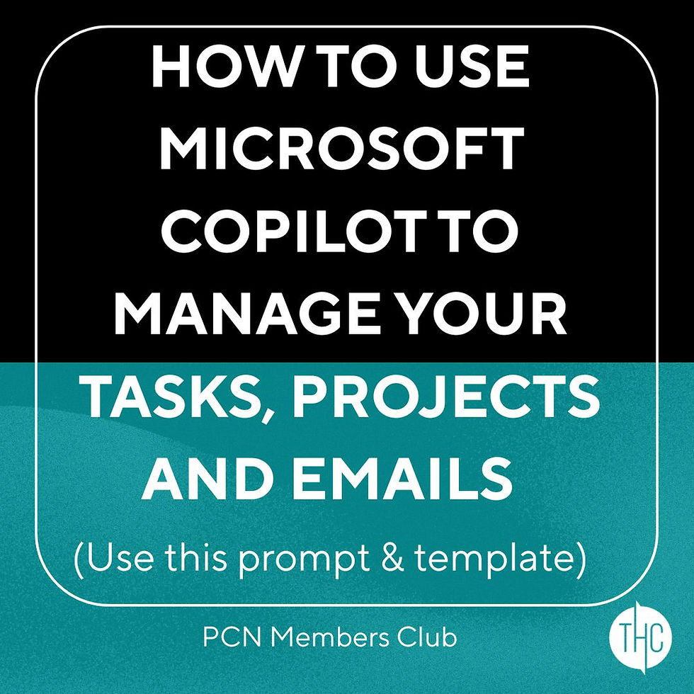 How to Use Microsoft Copilot to Manage Your Tasks, Projects and Emails ⬇️