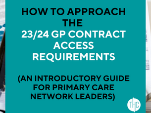 How to approach the 23/24 GP Contract Access Requirements