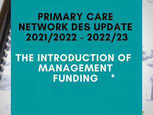 PCN DES Updates and the Introduction of Management Funding