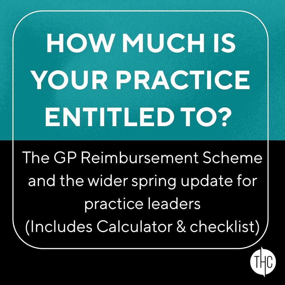 GP Reimbursement Scheme 2026/27: How Much Is Your Practice Entitled To