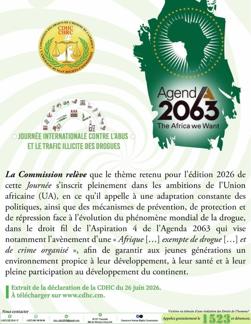 L'intégralité de la Déclaration de la Commission des droits de l'homme...