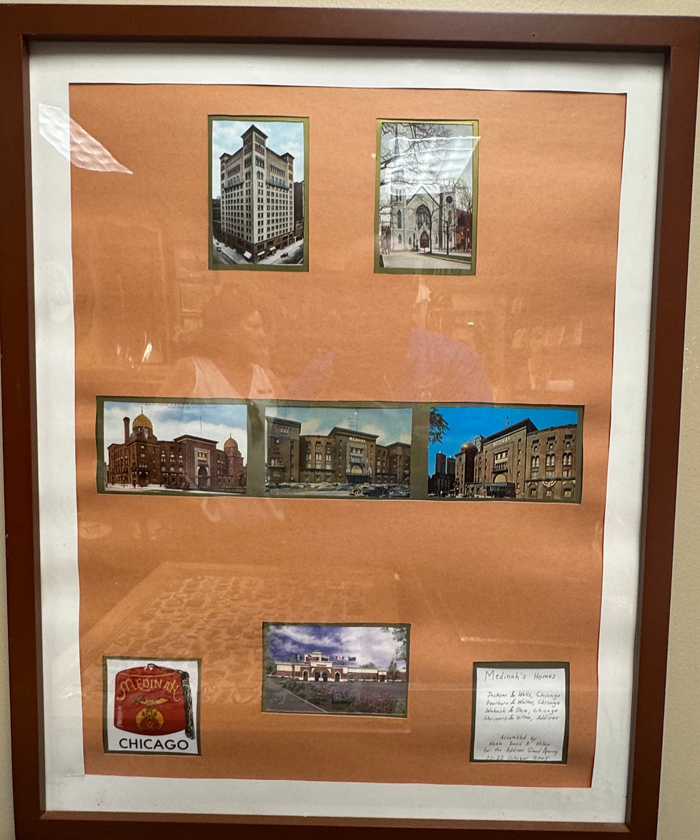 Photo: Medinah’s Homes Through Time 🏛️ — From Chicago’s grand halls to today’s Addison Shrine Centre, a legacy built on fellowship and purpose.