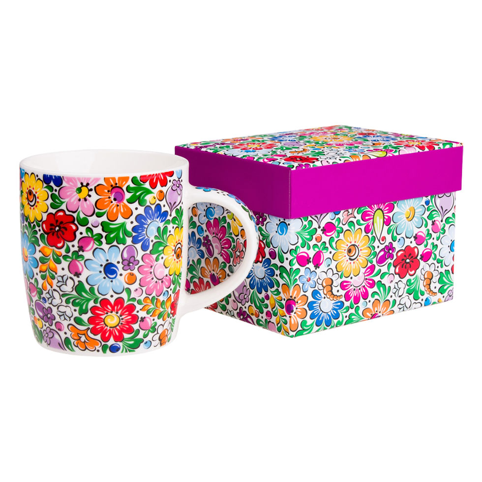 Thumbnail: Folk Motif Mug 12oz