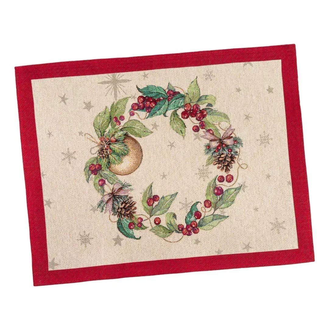 Placemat- Pinecones & Berries