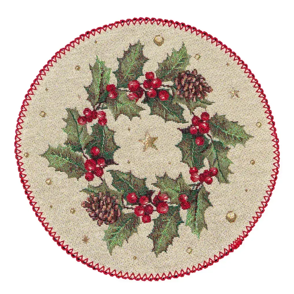 Placemat- Holly 20cm
