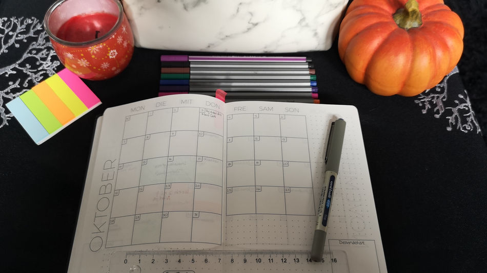 Monatsplanung Oktober