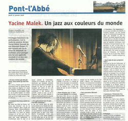 Presse Yacine MALEK et Orientalo Project au Malamok