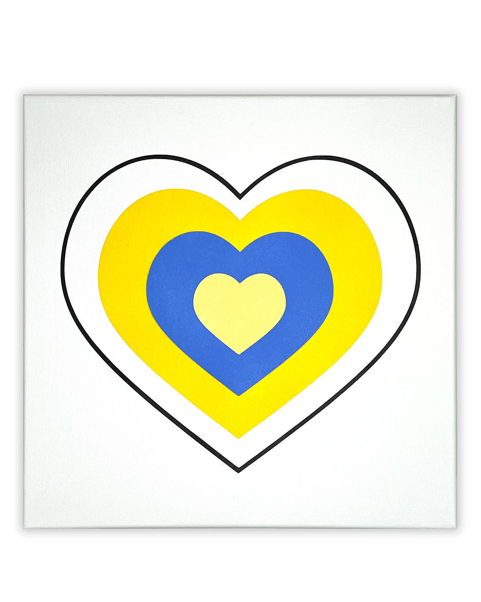 Luke Newton Art Painting Heart Target Pop H'Art 3