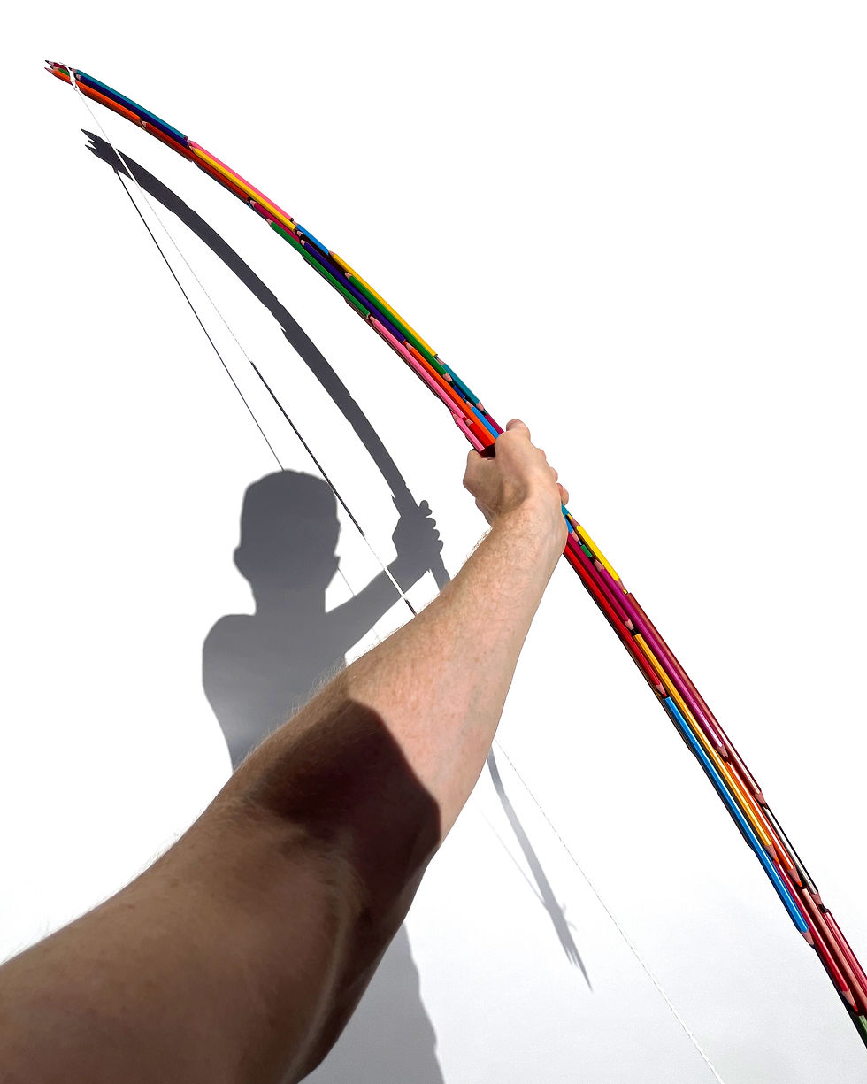C'est Bow! Pencil Crayon Sculpture Luke Newton Art Bow And Arrow