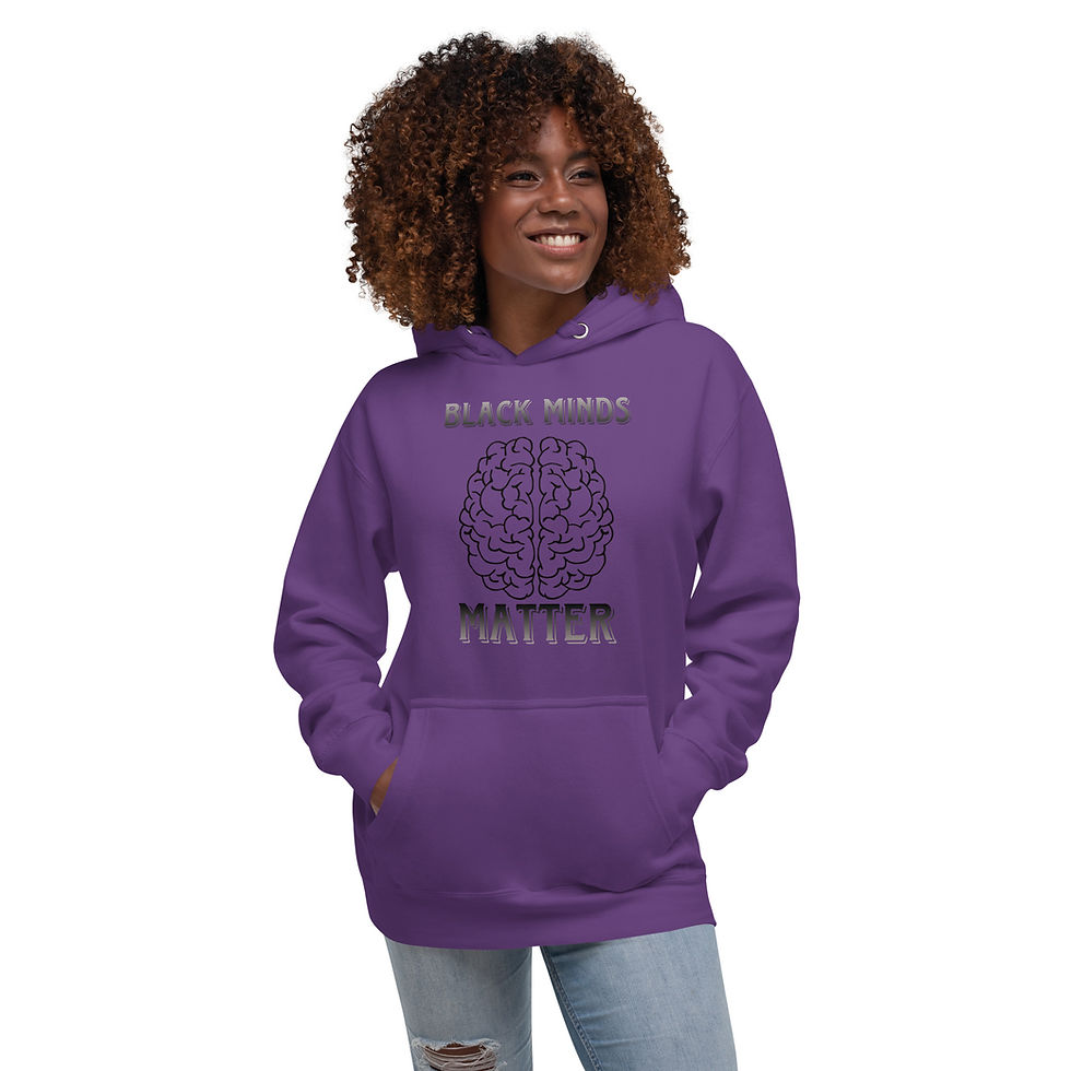 Thumbnail: Black Minds Matter Unisex Hoodie