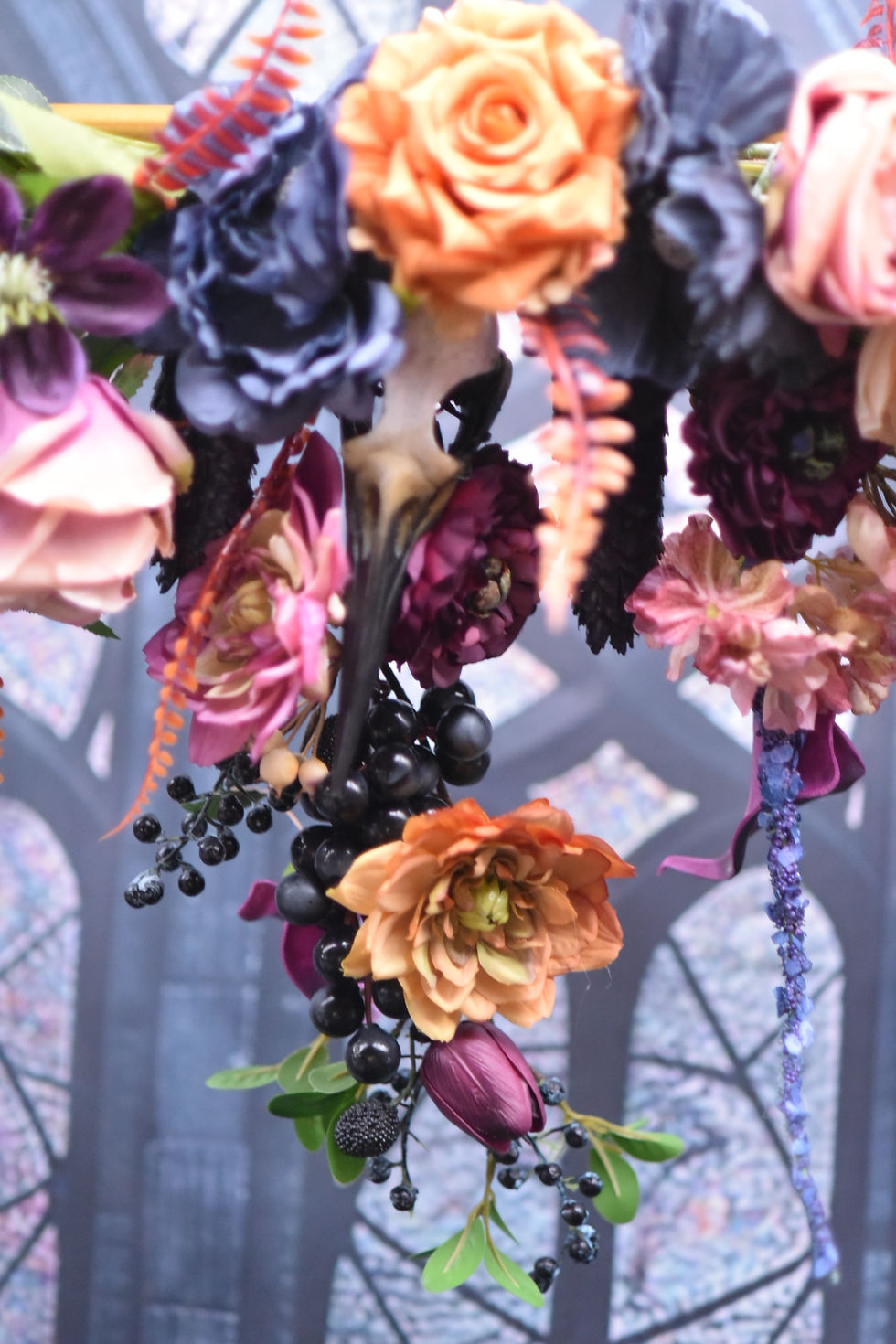 Thumbnail: Baroque Alternative Range Hanging Installation, Podium Table Decor Flowers