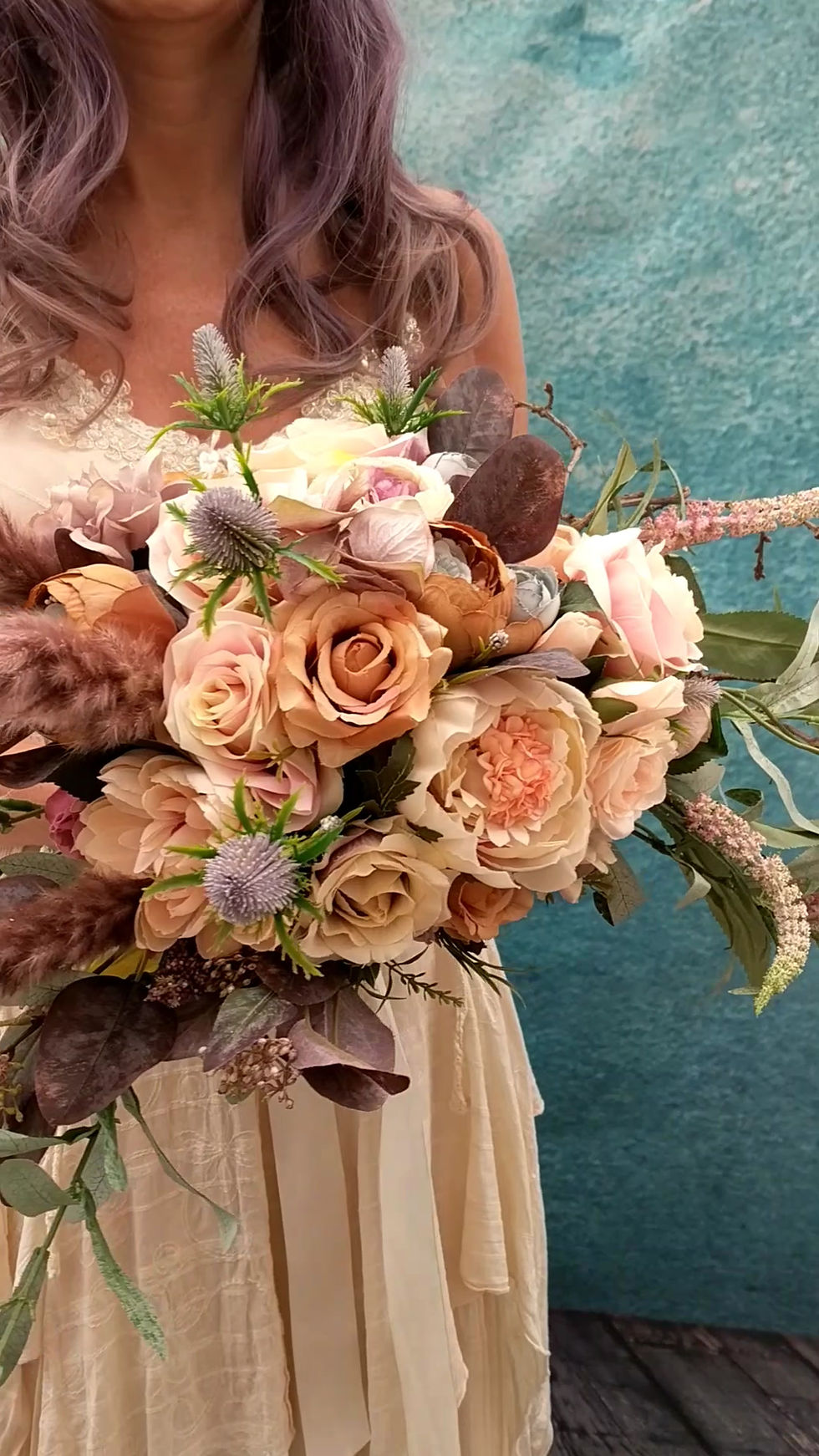 Miniatura: Daydream Fairytale Fantasy Lilac Peach Blush, Coffee, Blue Bridal Flower Range