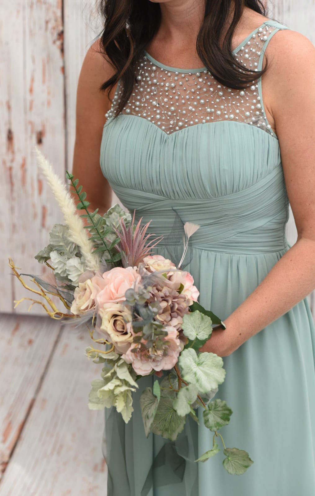 Protea Peonijas rožu spalvu vaigu sārtums pelēks ziloņkaula salvijas līgavas māsas pušķis