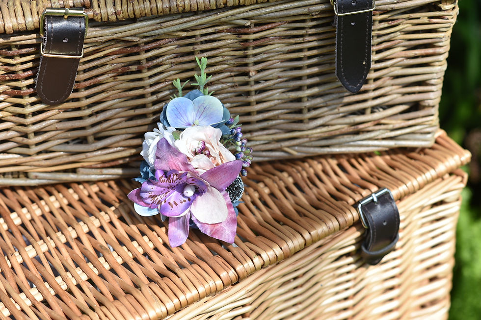 Miniaturebillede: Orchid Thistle Corsage Brooch