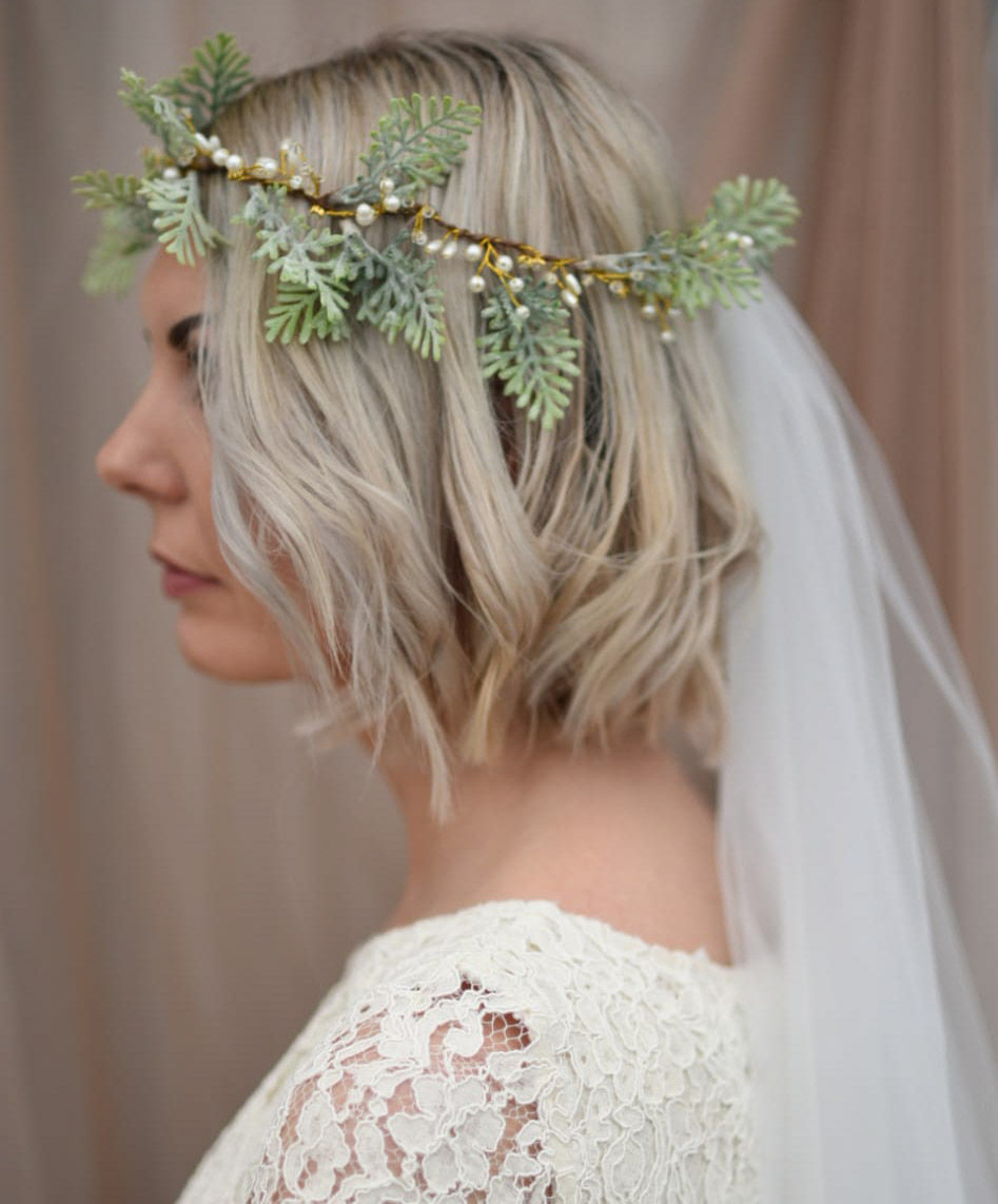 Miniatura: Ethereal Anemone Bridal Garland Veil