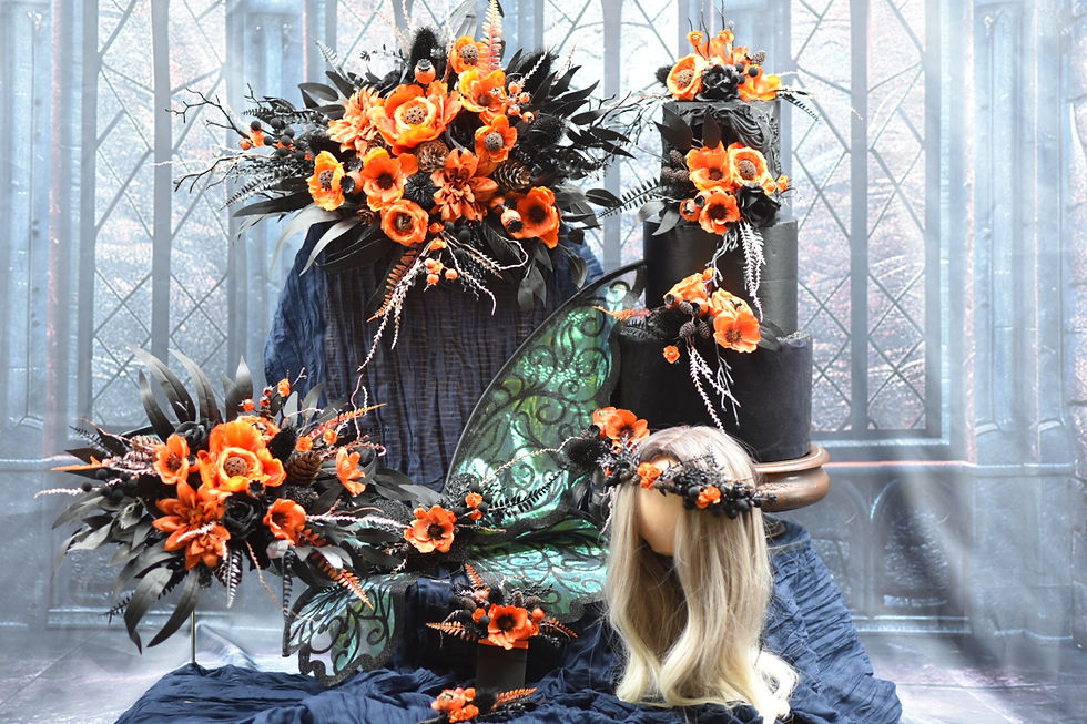 Thumbnail: Midnight Harvest x 4 Cake Flowers Set