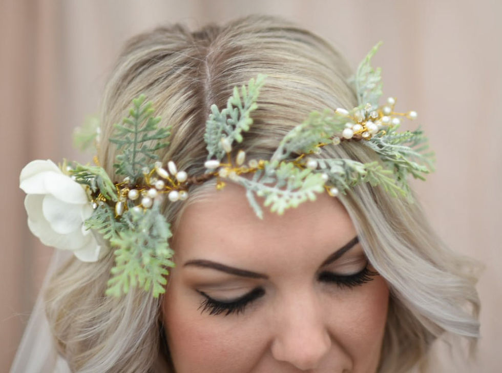 Thumbnail: Ethereal Anemone Bridal Garland Veil