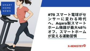スマートホームニュース#78 スマート電球がセンサーに変わる時代へ、Aqara製スマートホーム機器が最大48%オフ、スマートホームが変える運動習慣