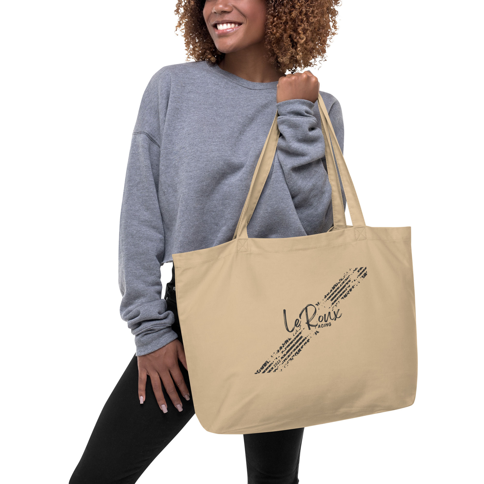 Large organic tote bag