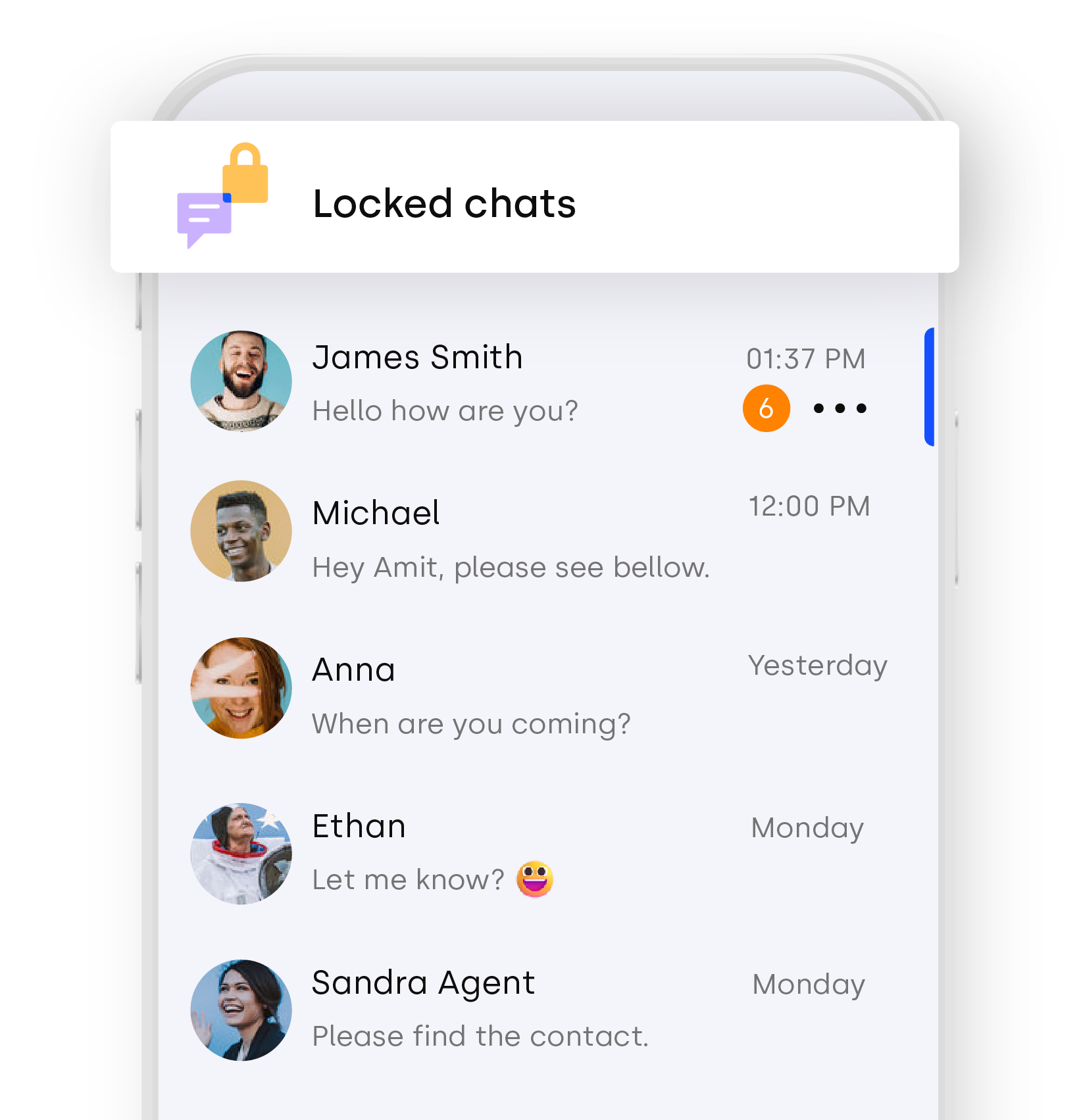 Advanced security features for business landline texting