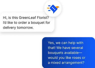 two-way texting conversation example