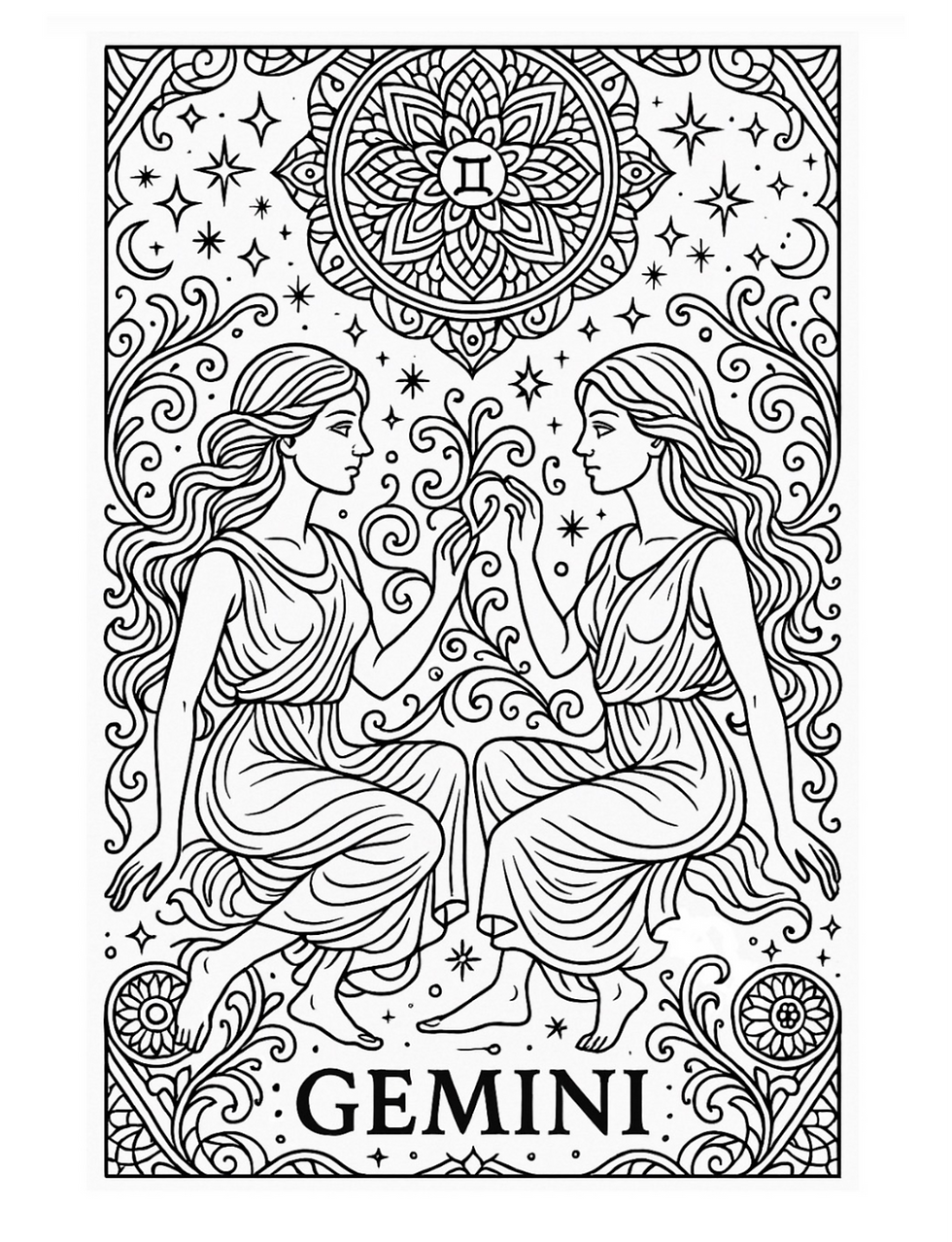 Thumbnail: The Zodiac Dream~Adult Coloring Book