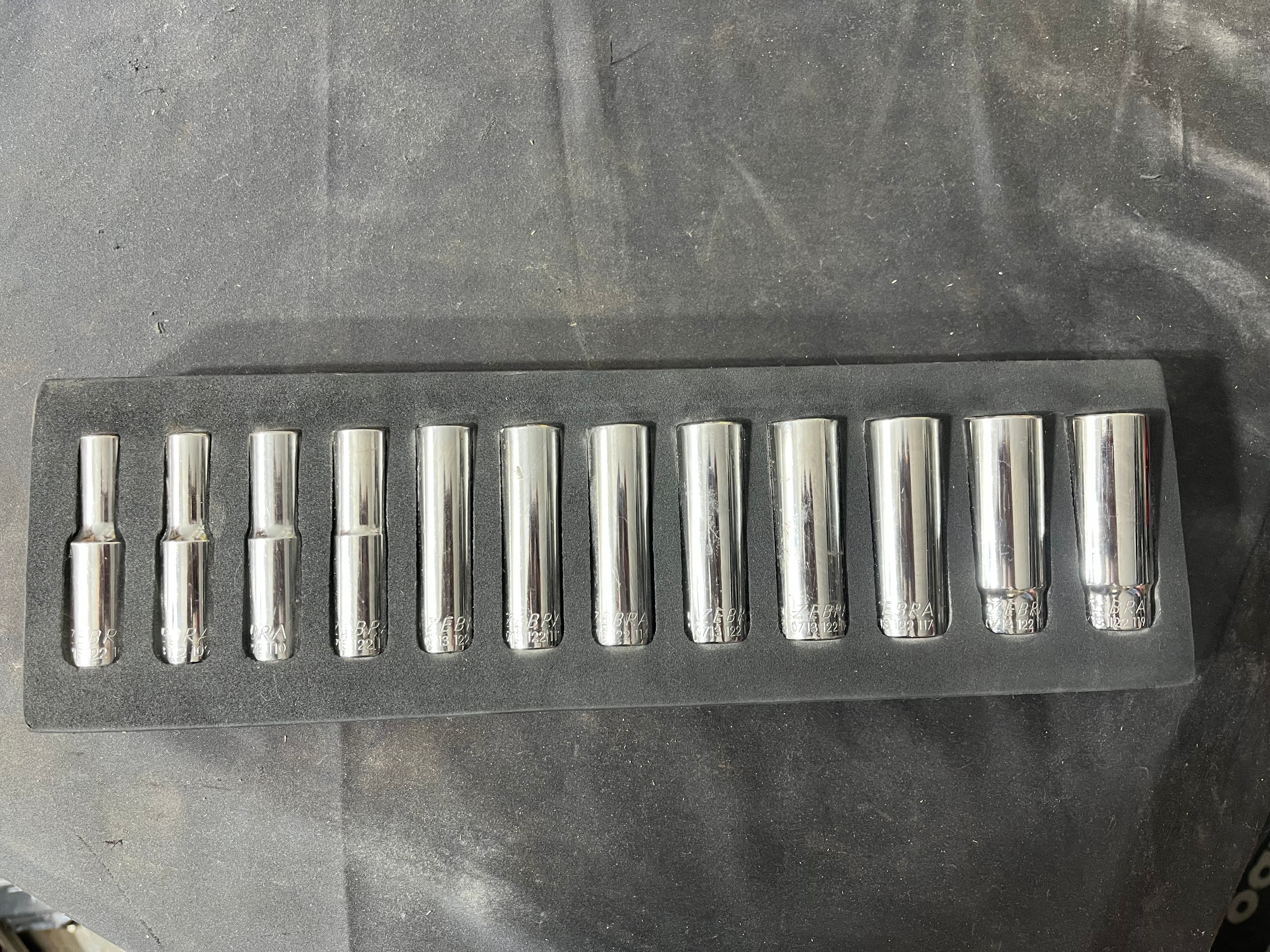 Wurth 12 Piece 3/8in Drive 6 Point Deep Socket Set 8 - 19mm