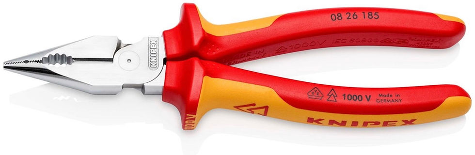 Thumbnail: Knipex 08 26 185 VDE Insulated Needle-Nose Combination Pliers Multi-Component Gr