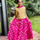 Thumbnail: P10000690 - Beautiful  Pink Golden Brown lehenga Soft Silk TAANI BAANI FASHION