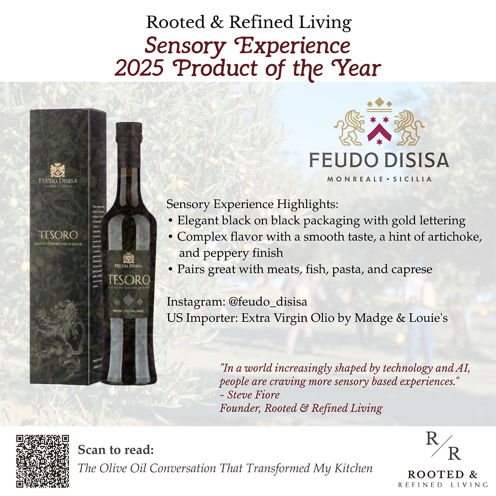 Rooted & Refined Living: TESORO Feudo Disisa bottle on neutral linen, luminous side-lighting, artisanal elegance.