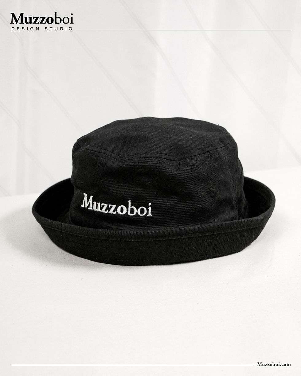 Miniatura: Bucket Hat _ Ricamo Muzzoboi. Black