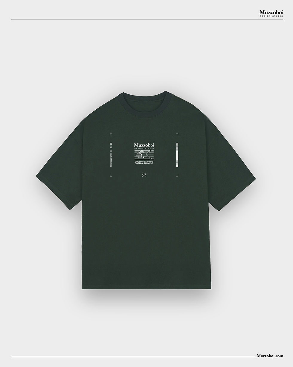 Miniatura: T-Shirt 280g _ Muzzoboi Design Studio Ultraterritorio AA _ Forest green
