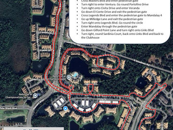 Bella Trae 5K Route Map