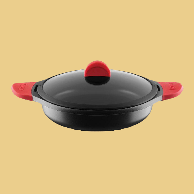 Cacerola baja con tapa